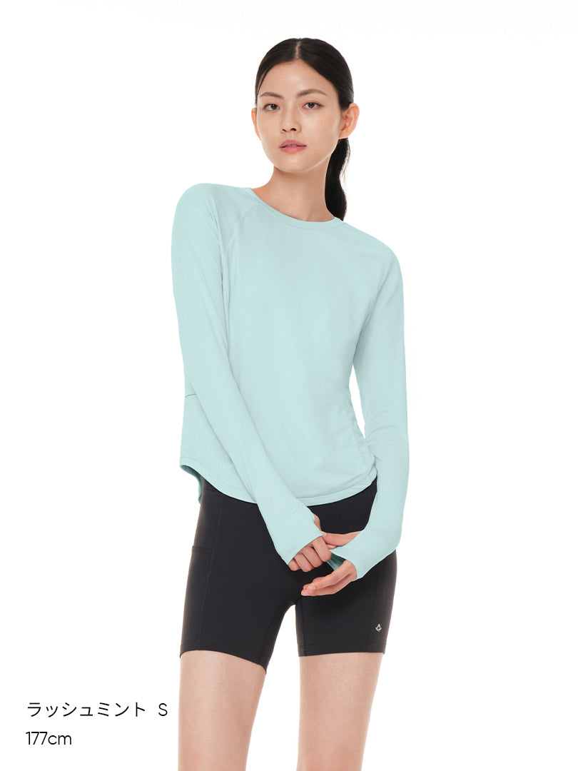 ライトブースト ポケット ランニング Tシャツ (長袖) - andar JAPAN