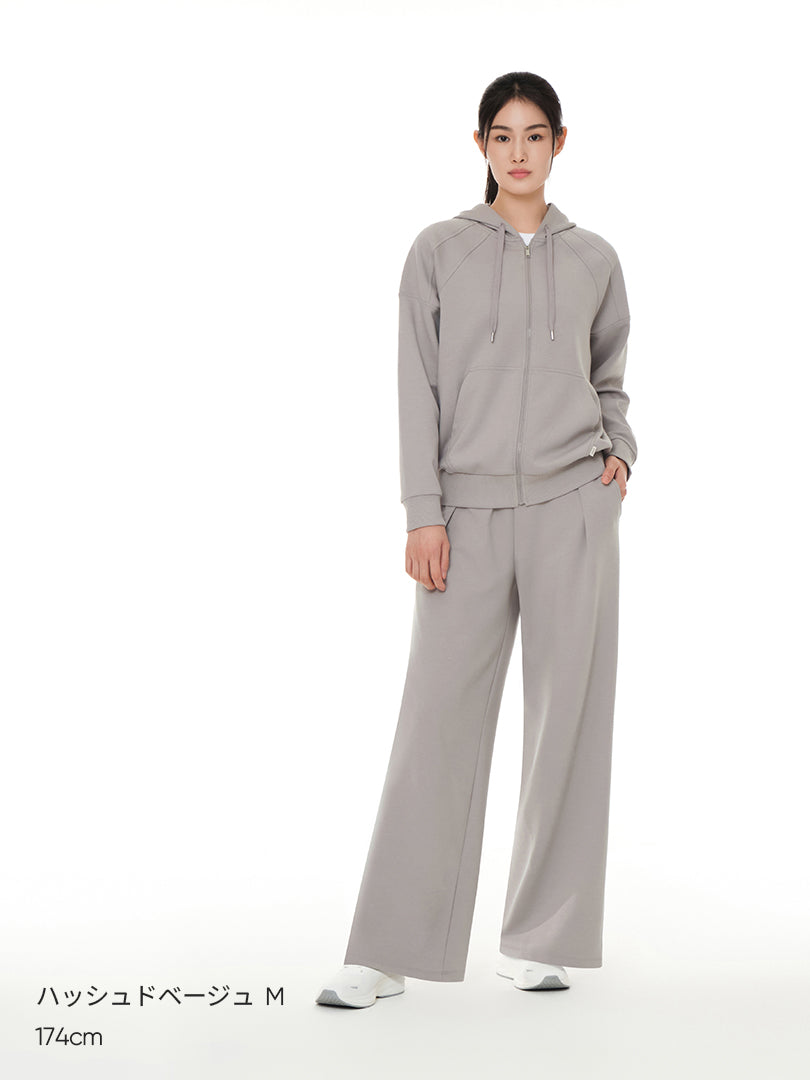 [SET] Mildmooth セットアップ  (ポロスウェット+ワイドパンツ)+シームレスショーツ贈呈 - andar JAPAN