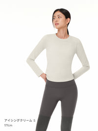 [SET] Airy Fit 裏起毛セットアップ (スリムフィットTシャツ＋ワイドパンツ)