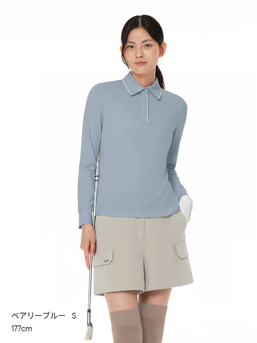 Active Warm プラス ポイント ポロ ロングスリーブ - andar JAPAN