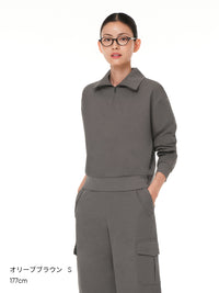 Airy Fit 裏起毛襟付きジップアップ - andar JAPAN