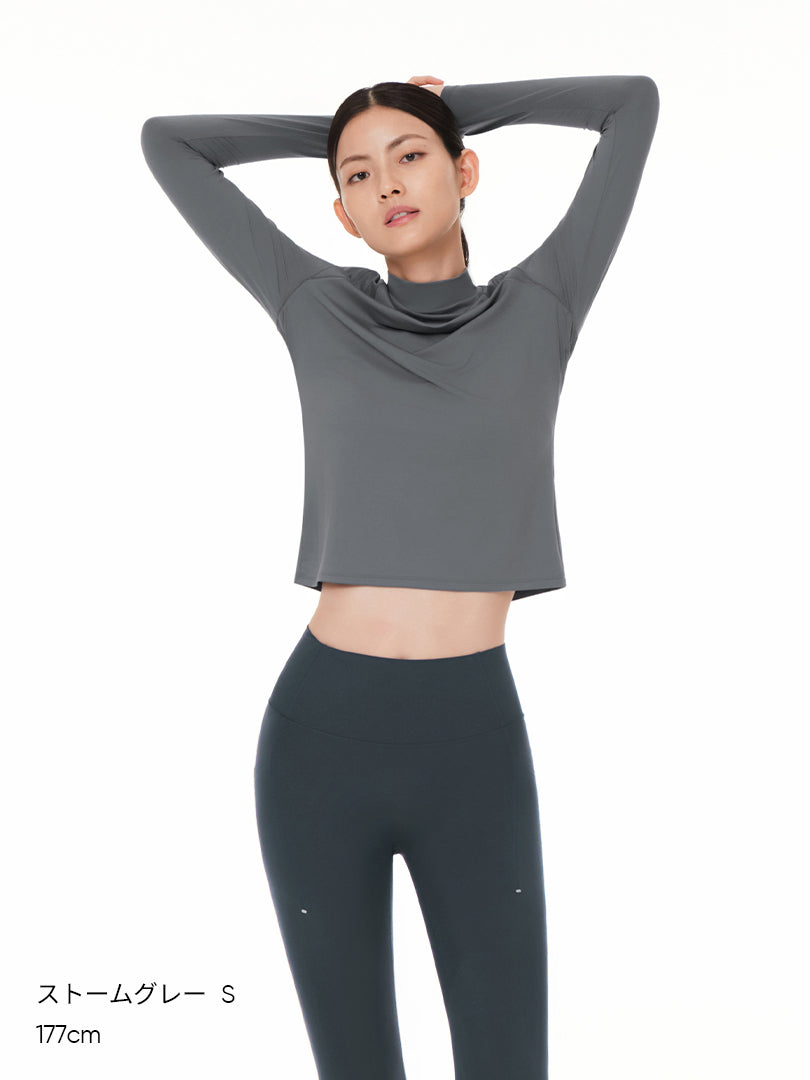 ハーフネックトップス (長袖) - andar JAPAN