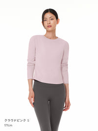 [SET] Airy Fit 裏起毛セットアップ (スリムフィットTシャツ＋ワイドパンツ)