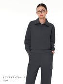 Airy Fit 裏起毛襟付きジップアップ - andar JAPAN