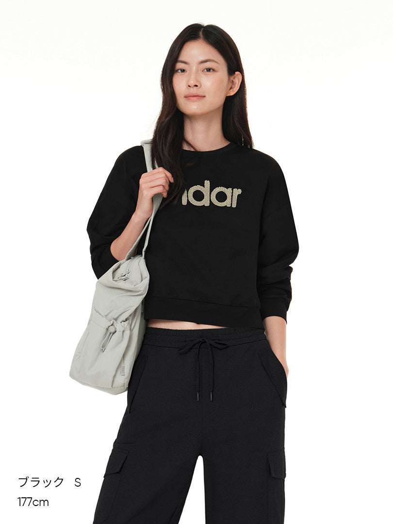 シグネチャーロゴ Airy Fit 裏起毛 クロップド丈 スウェット - andar JAPAN