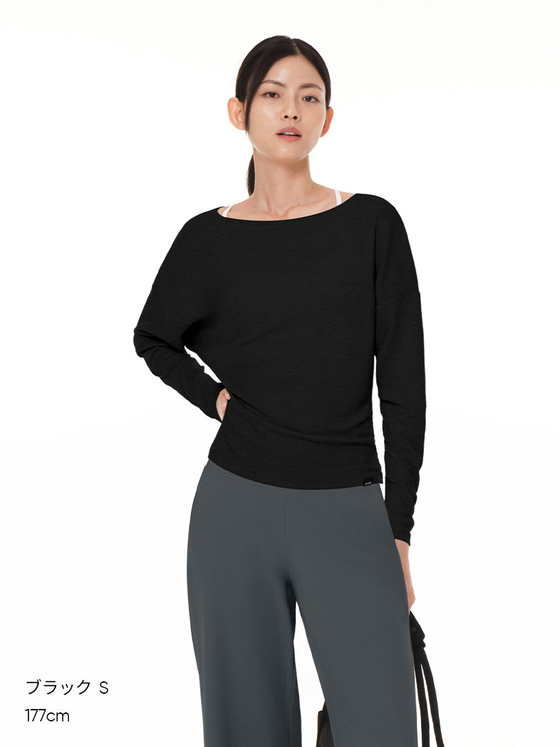 オールデイソフト ボートネックロングスリーブ - andar JAPAN