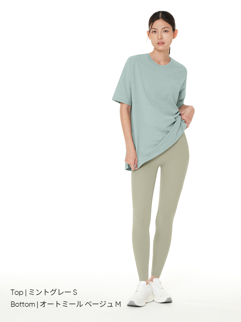 [SET] 初心者All-in-Oneセット(Airywin レギンス＋クロップドトップ＋Tシャツ＋シームレスショーツ)＋5本指ソックス贈呈