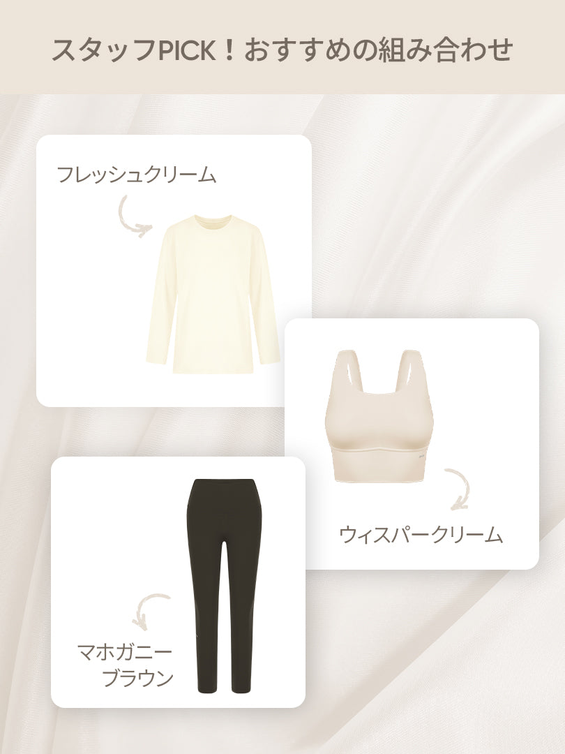 [SET] 秋の初心者All-in-Oneセット(Airywin レギンス＋クロップドトップ＋Tシャツ＋5本指ソックス)