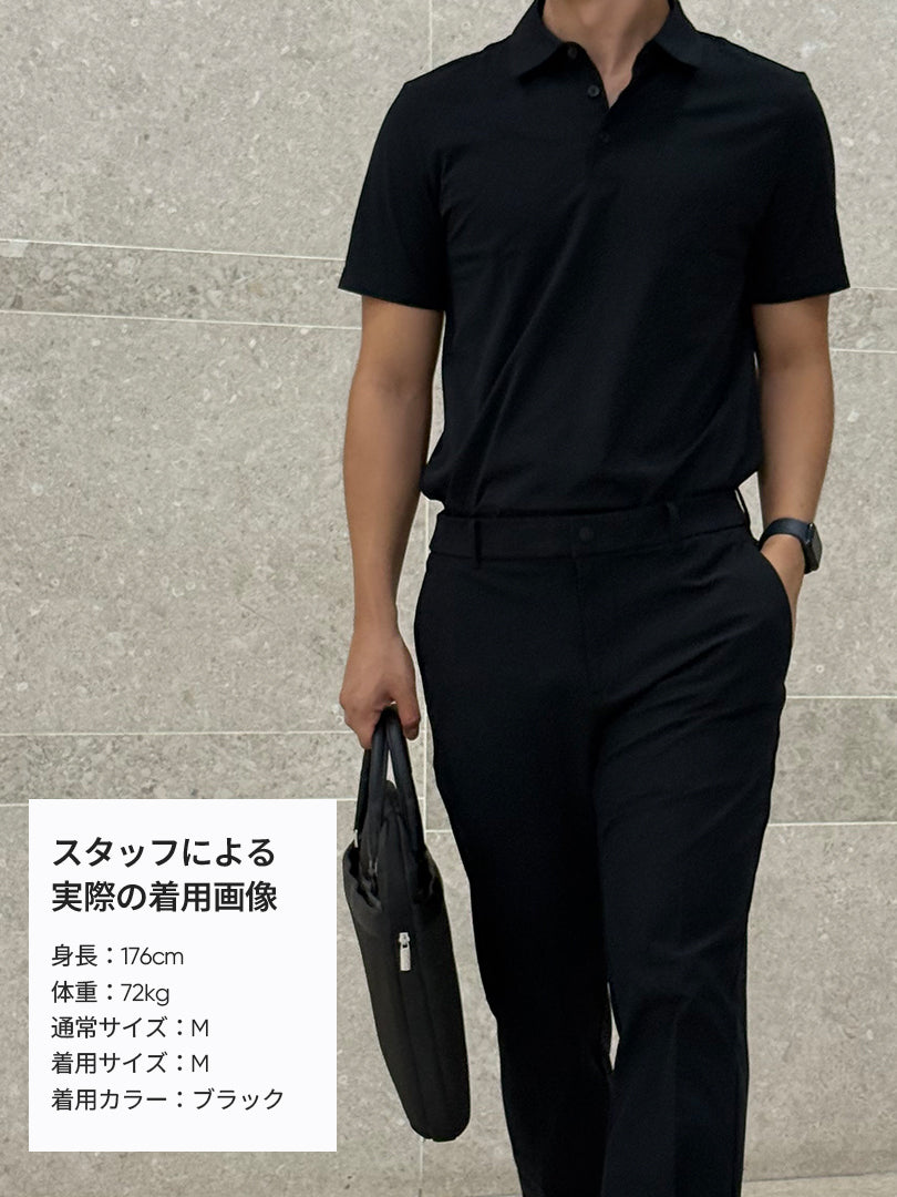 [2SET] NEW Airy Fit メンズ ポロシャツ (半袖)＋クラシックソックス贈呈