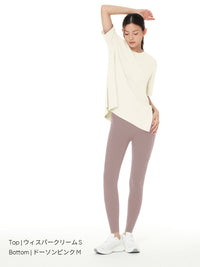 [SET] 初心者All-in-Oneセット(Airywin レギンス＋クロップドトップ＋Tシャツ＋シームレスショーツ)＋5本指ソックス贈呈