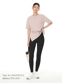 [SET] 初心者All-in-Oneセット(Airywin レギンス＋クロップドトップ＋Tシャツ＋シームレスショーツ)＋5本指ソックス贈呈