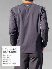 [SET] メンズアクティブウェアセットアップ (長袖) (Airy Fit Tシャツ＋Airwind ジョガーパンツ)