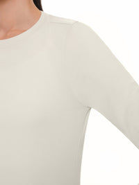 [SET] Airdenim 微起毛 ワイド セットアップ (Airy Fit ピーチ起毛スリムT(長袖)+ワイドパンツ) - andar JAPAN