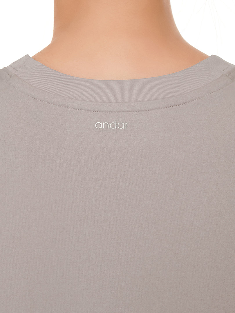 [2SET] Airy Fit ピーチ 裏起毛 オーバーフィット Tシャツ (長袖)