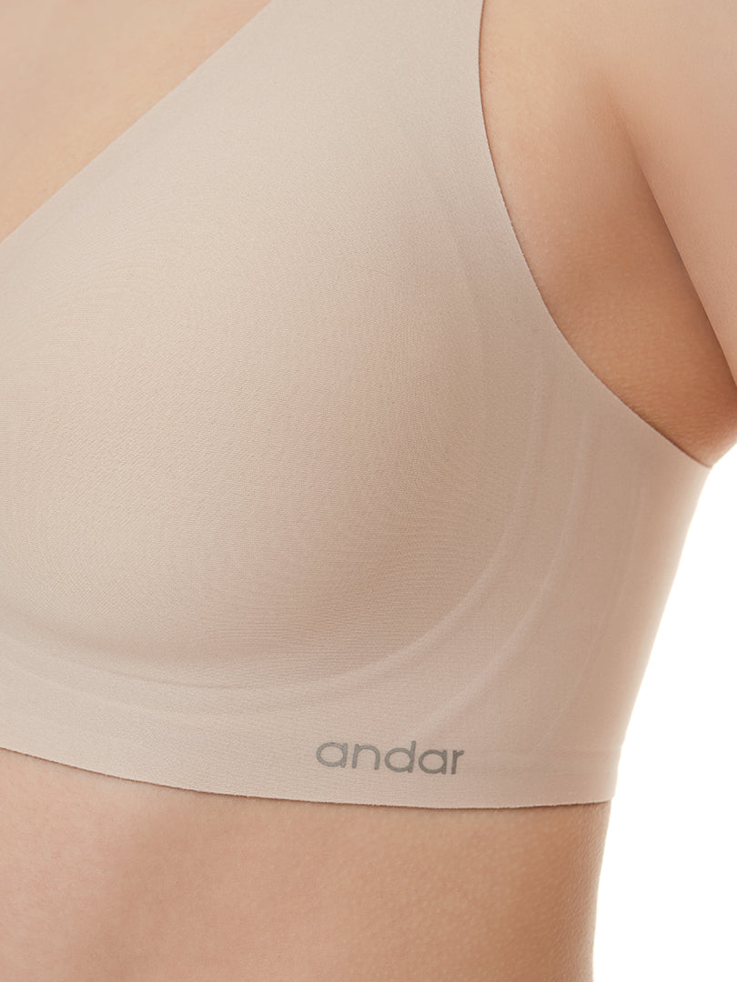[SET] andar オールデイフィット CDE ブラ (パッド一体型 / 2タイプ選択可能)&ショーツ - andar JAPAN