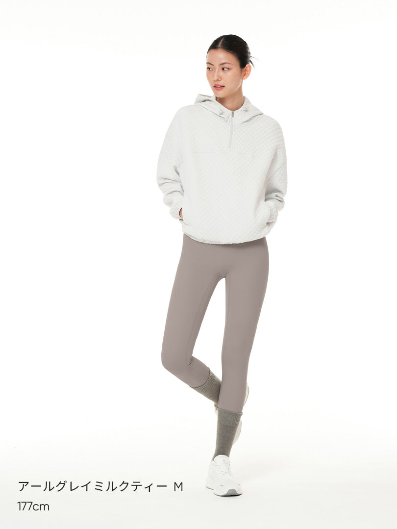 [SET] 裏起毛 ヒップカバー セット(Airywin 裏起毛 レギンス+オーバーTシャツ) - andar JAPAN