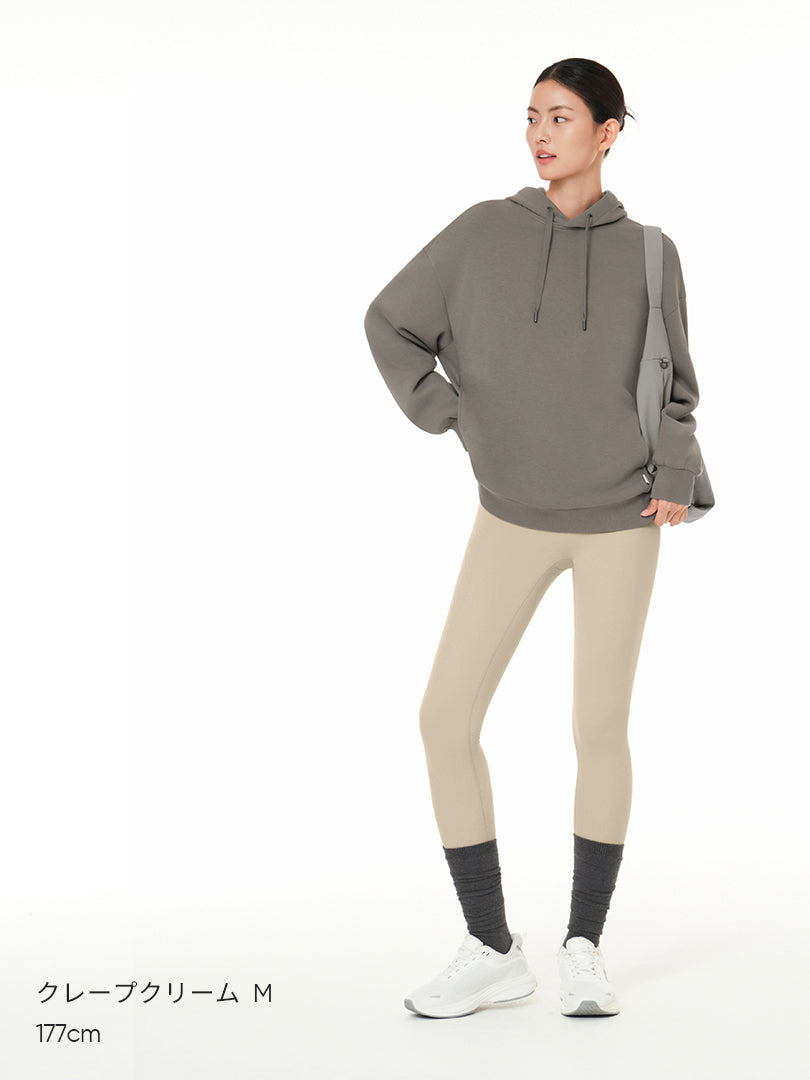 [SET] andar 極暖セットアップ(Airy Fit ピーチ起毛 オーバーフィット T(長袖)+ユーロセンス Italy 裏起毛レギンス) - andar JAPAN