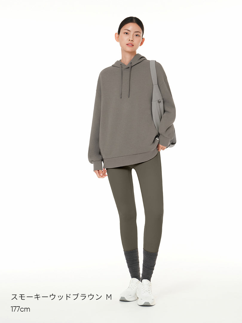 [SET] andar 極暖セットアップ(Airy Fit ピーチ起毛 オーバーフィット T(長袖)+ユーロセンス Italy 裏起毛レギンス) - andar JAPAN