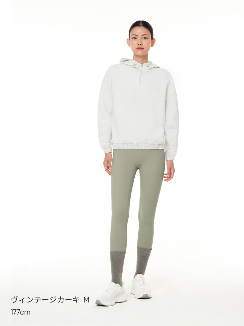 [SET] 裏起毛 ヒップカバー セット(Airywin 裏起毛 レギンス+オーバーTシャツ) - andar JAPAN