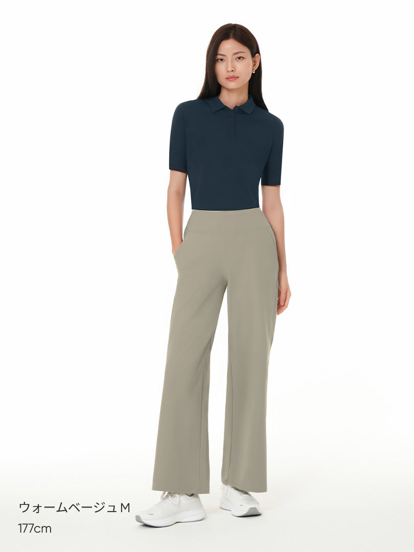 [SET] デイリー通勤セットアップ (Mildmooth スウェット+ Airywin ワイド レギンス)+シームレスショーツ贈呈