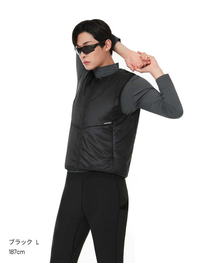 Primaloft メンズ ランニングベスト