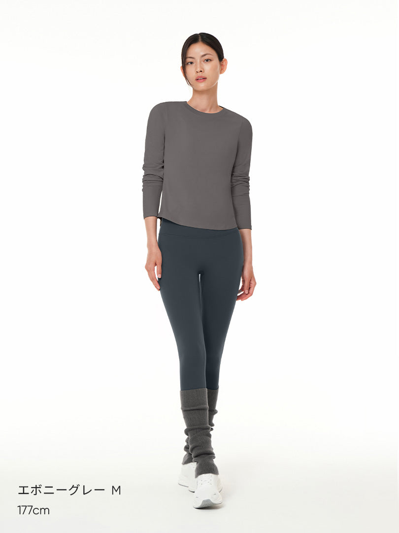 [SET] 冬のカバーアップセット(Airy Fit 裏起毛 ワイドパンツ+Airywin 裏起毛 レギンス) - andar JAPAN