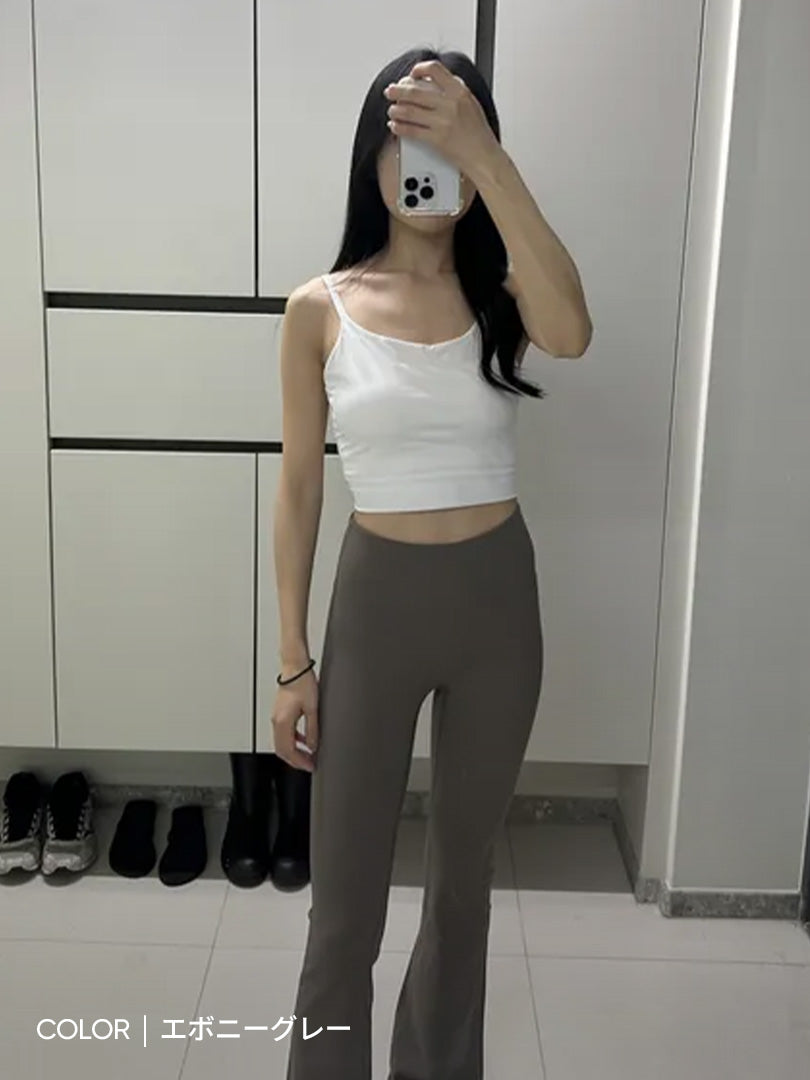 [SET] シーンレスセットアップ  (Airywin 裏起毛シャロンフレアレギンス+NEW Airy Fit スタンダードフィット Tシャツ (長袖))