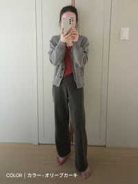 [1+1] Airywin セミ裏起毛ワイドレギンス - andar JAPAN