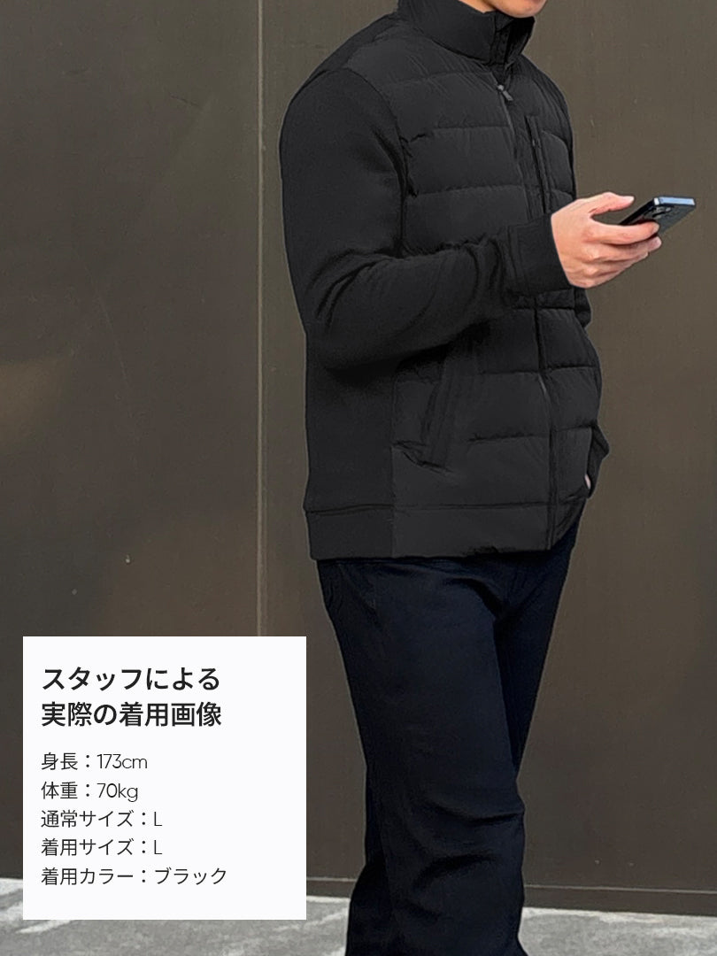 メンズ ニットハイブリッド ダックダウンジャケット - andar JAPAN