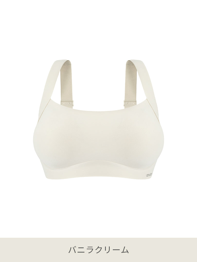 [2SET] andar カバーフィット 脇高ブラ＆ショーツ(ワンモールド型/ホックあり) - andar JAPAN