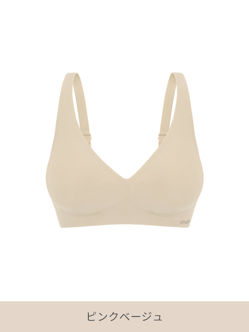 [SET] andar オールデイフィット CDE ブラ (パッド一体型 / 2タイプ選択可能)&ショーツ - andar JAPAN