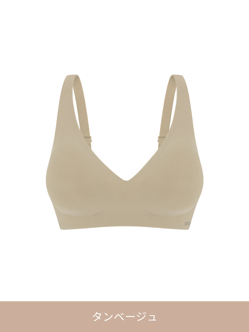 [3SET] andar オールデイフィット CDE ブラ (パッド一体型 / 2タイプ選択可能) - andar JAPAN