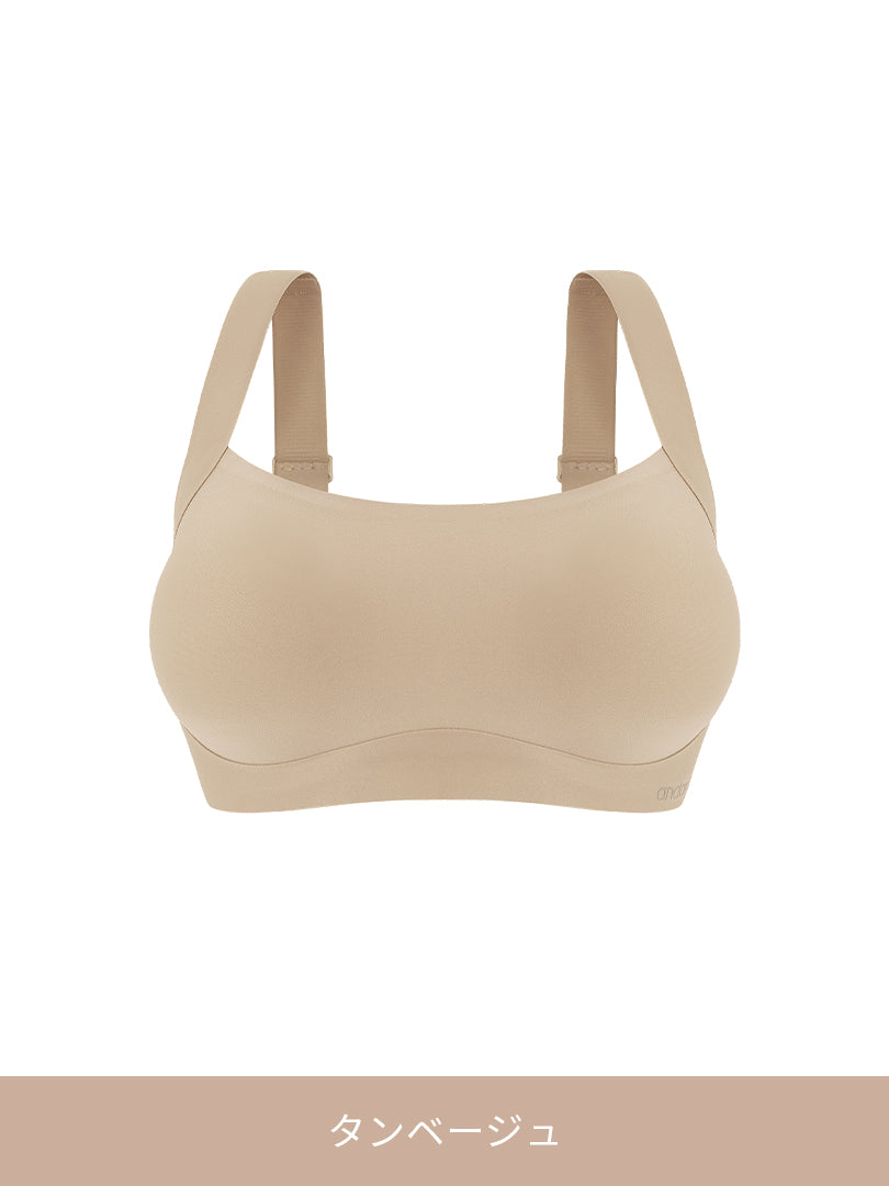 [SET] andar カバーフィット 脇高ブラ＆ショーツ(ワンモールド型/ホックあり) - andar JAPAN