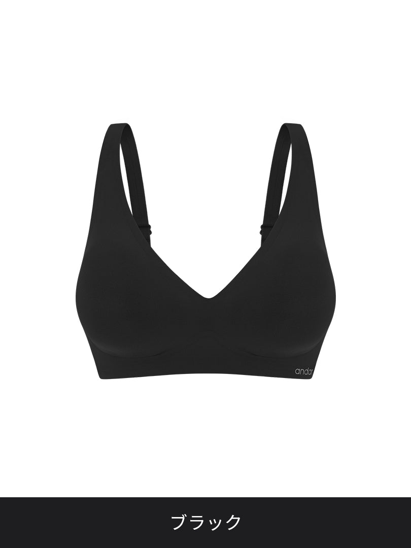 [2SET] andar オールデイフィット CDE ブラ (パッド一体型 / 2タイプ選択可能)&ショーツ - andar JAPAN