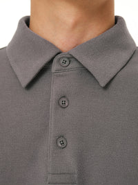 [2SET] Primeknit メンズ ニットポロ (長袖)