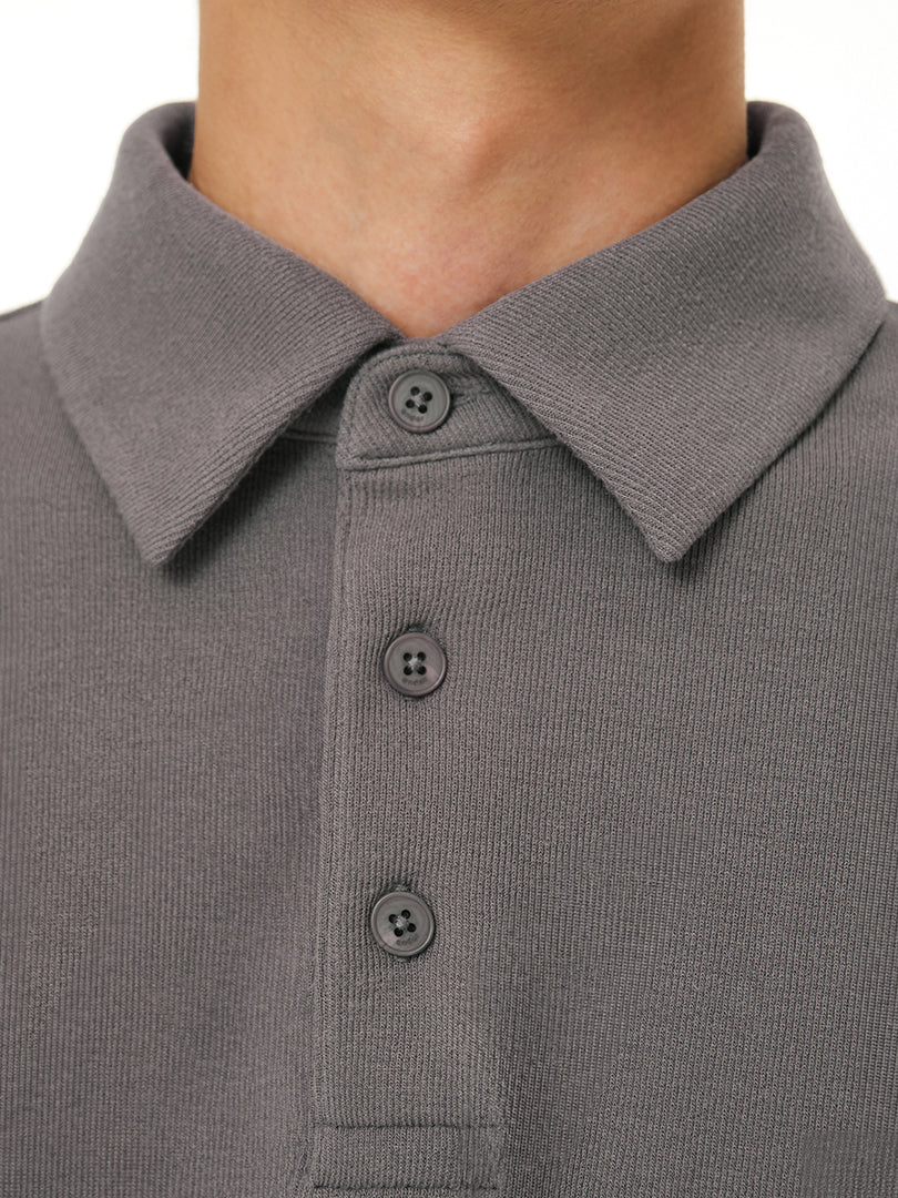 [2SET] Primeknit メンズ ニットポロ (長袖)
