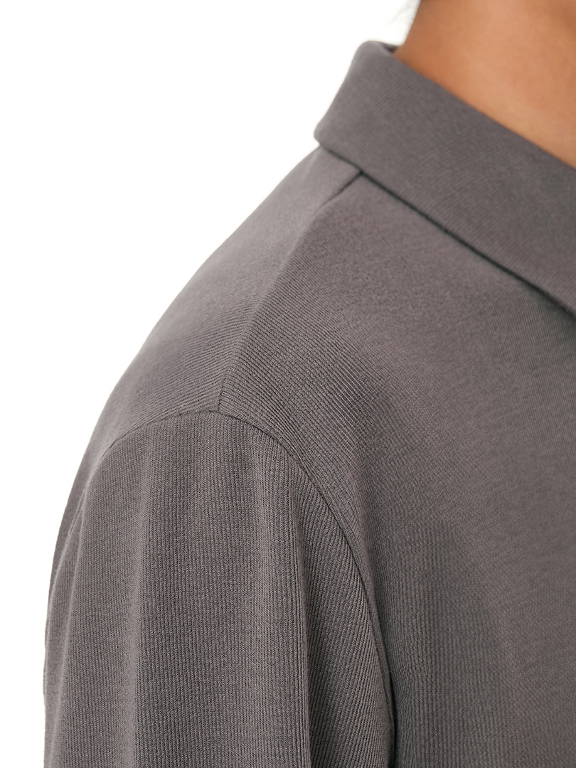 [2SET] Primeknit メンズ ニットポロ (長袖)