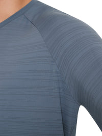 Wave Breath メンズ ランニングTシャツ (長袖)