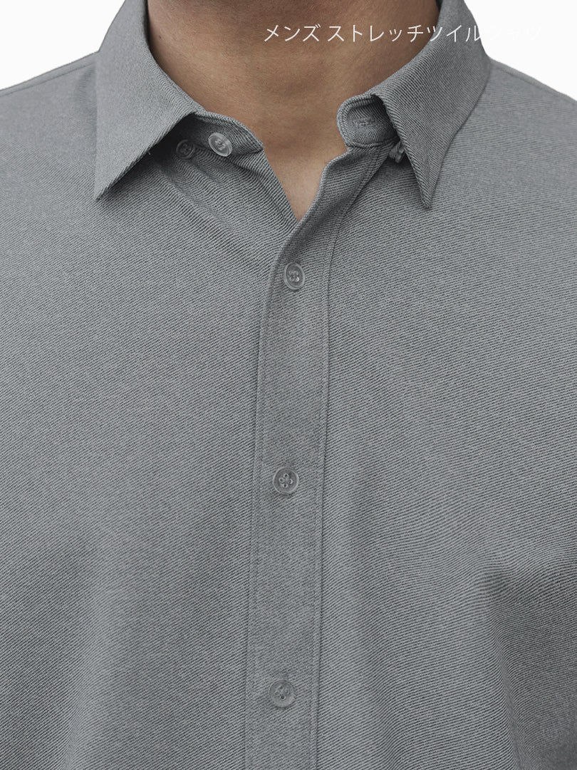 [SET] メンズ シャツ＆スラックスセットアップ (ストレッチツイルシャツ＋Urbanactive スラックス) ＋ビジネスソックス贈呈 - andar JAPAN