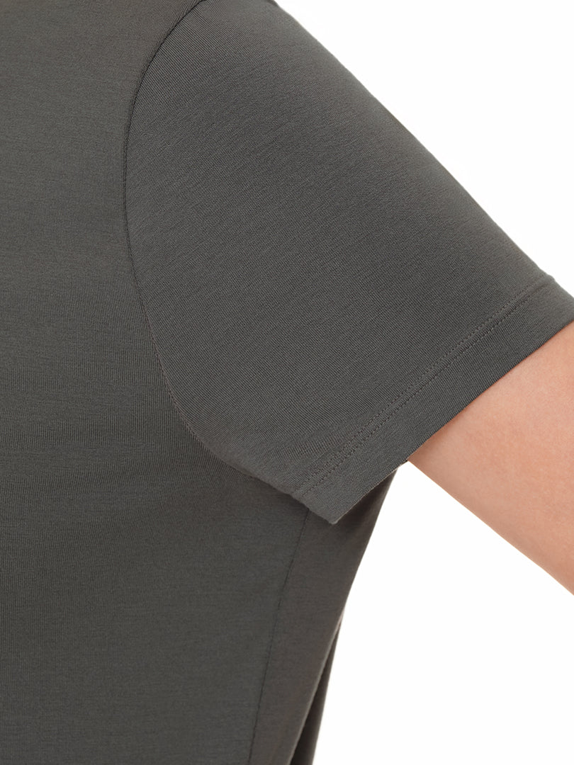 Modal サステナブル スリット カバーアップ (半袖) - andar JAPAN