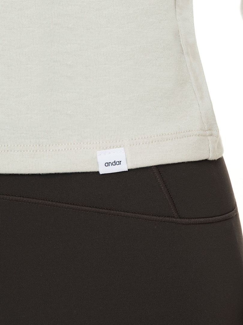 [SET] 上品なオフィスコーデセット(ロングスリーブ+Airywin ワイド レギンス) - andar JAPAN