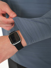 Wave Breath メンズ ランニングTシャツ (長袖)