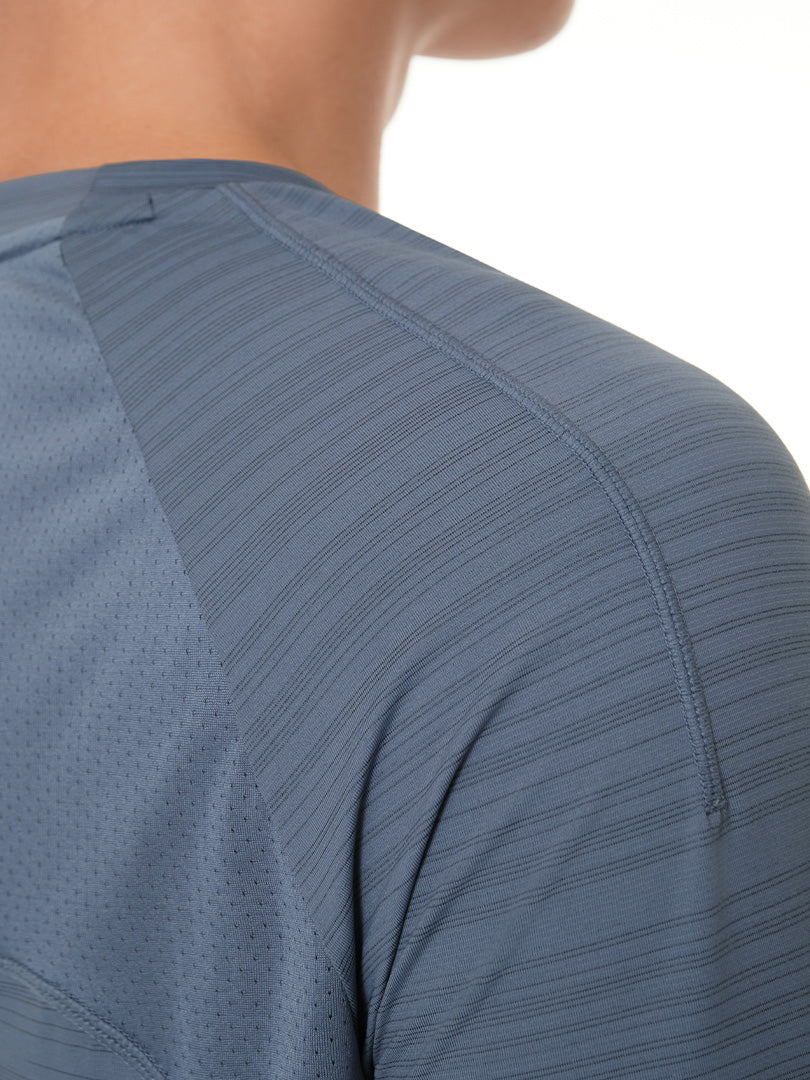 Wave Breath メンズ ランニングTシャツ (長袖)