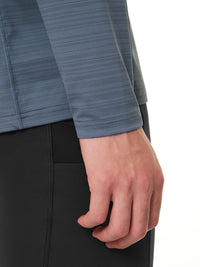 Wave Breath メンズ ランニングTシャツ (長袖)