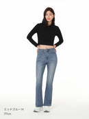 Airdenim 微起毛 ブーツカットジーンズ - andar JAPAN