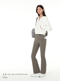 Airywin 裏起毛 ポケット シャロンフレアレギンス - andar JAPAN