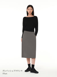 Airywin 裏起毛 リラックスフィット ミディスカート - andar JAPAN