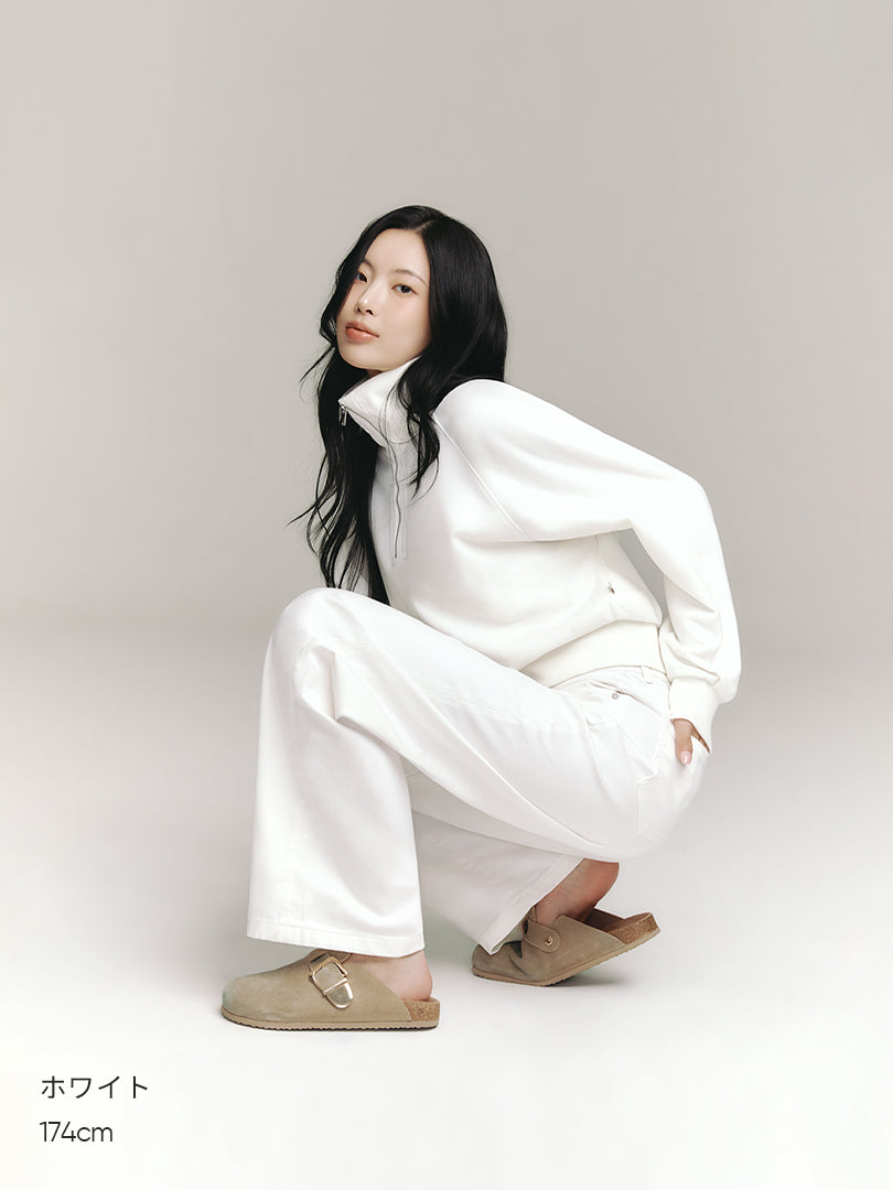 Airdenim 微起毛 ワイドパンツ - andar JAPAN