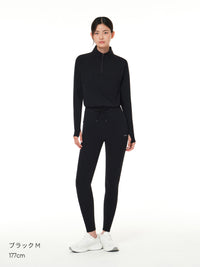 [SET] Relair 裏起毛 セットアップ(ハーフジップ＋ストリングポケットレギンス) + シームレスショーツ贈呈 - andar JAPAN