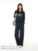 Mildmooth シグネチャーロゴ入りフリースカラージップアップ - andar JAPAN
